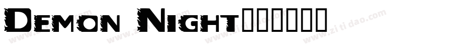 Demon Night字体转换